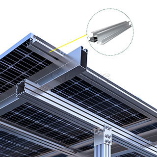 Modern design waterdichte aluminium zonne-carportstructuur