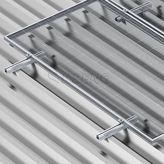 Groothandel aluminium mini-railoplossing op zonne-energie metalen dakmontage