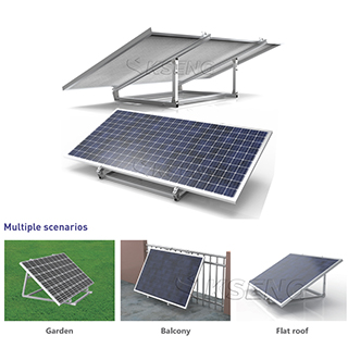 Eu-voorraad verstelbare aluminium zonne-energie-halterung balkon-zonnebeugel