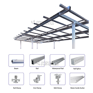 OEM aangepaste waterdichte aluminium zonne-carport voor 4 auto's 